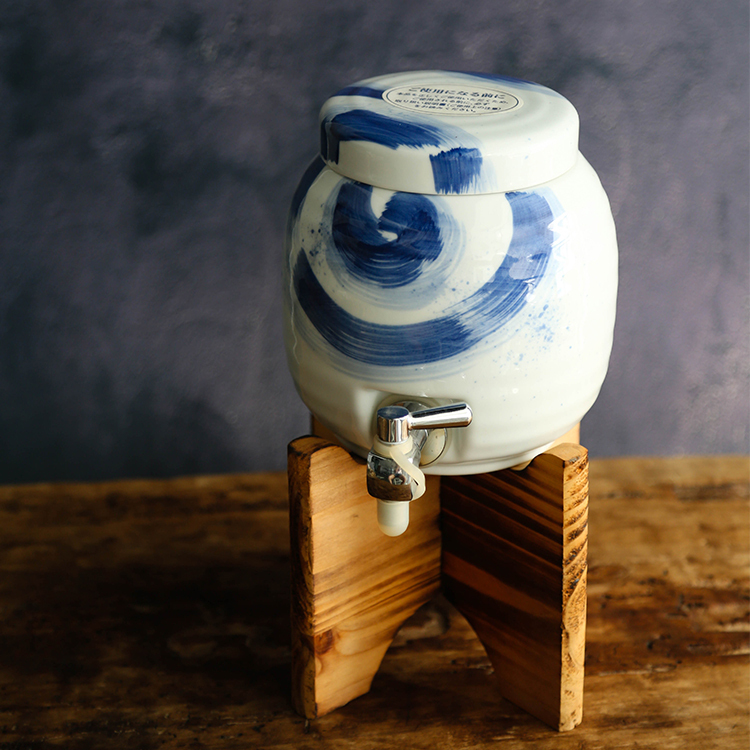 波佐见烧日本原装进口无铅陶瓷餐饮具日式和风经典手绘家用酒樽618.00