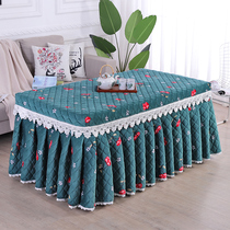 Fire cover electric stove cover thickened and velvet double-sided velvet rectangular electric coffee table cover electric heating stove cover