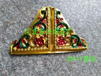 Plastic gold-plated color triangle funeral supplies Funeral supplies Paper tie paper living materials Plastic gold-plated 100