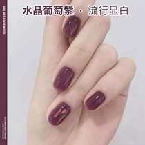 Multi Meat Grape Purple Chia Oil Gel 2022 New color crystal Purple Ice Through Grape Purple Mesh Red Light Therapy Nail Polish
