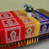 Tibetan fabric decoration Vajra table cloth Buddha table cloth home Chinese style Zen long TV cabinet tea table flag