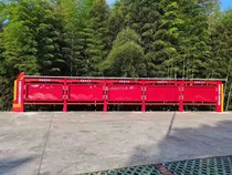 Outdoor imitation wood grain bulletin board display stand customized frame stainless steel Billboard village affairs public notice board window