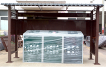 Outdoor garbage sorting Pavilion bucket community recycling station manufacturers street rain shelter custom collection room advertising kiosk