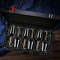 Light luxury crystal glass wine set home high-end wine set goblet European luxury decanter gift box