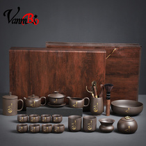 High-grade purple sand kung fu tea set home light luxury Cup Cup a set of Chinese office teapot tea