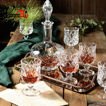 European-style luxury crystal glass whisky wine cup set home light luxury wine wine set