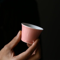 Zhenshantang tea cup ceramic tea cup peach tea cup horseshoe Cup kung fu tea cup tea cup tea cup female