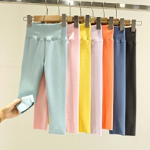 Derong long johns for boys and girls Derong velvet leggings seamless self-heating pajamas baby cationic high waist belly protection