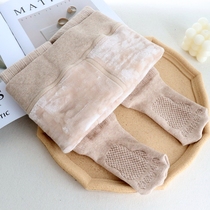 2022 new girls jacket autumn dress leggings plus velvet thickened pantyhose outer wear white dance warm pants