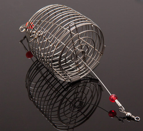 打窝笼诱饵笼 鱼饵笼不锈钢钓笼配件 钓笼 爆炸钩饵料笼子矶钓_7折