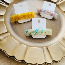 South Korea Dongdaemun Temperament Autumn Winter New Pint Color Fall Leaf Color Series Clip Hair Clip Margin Clip