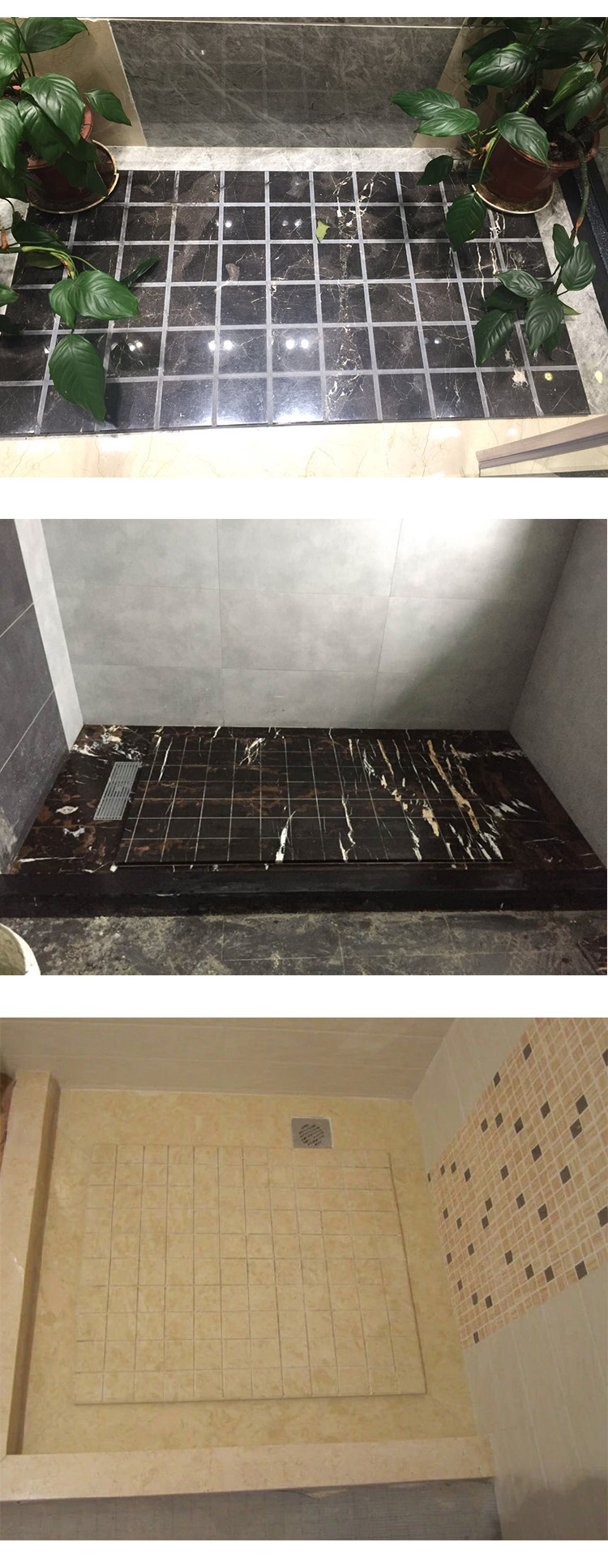 天然大理石挡水条 淋浴房地面防滑石 定制 送货入户 南京金城石业