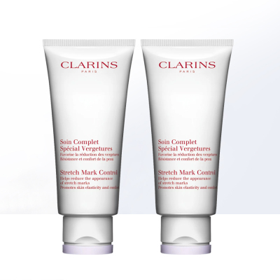 法国Clarins娇韵诗进口抚纹身体霜纤体乳补水紧致孕妇可用200ml*2