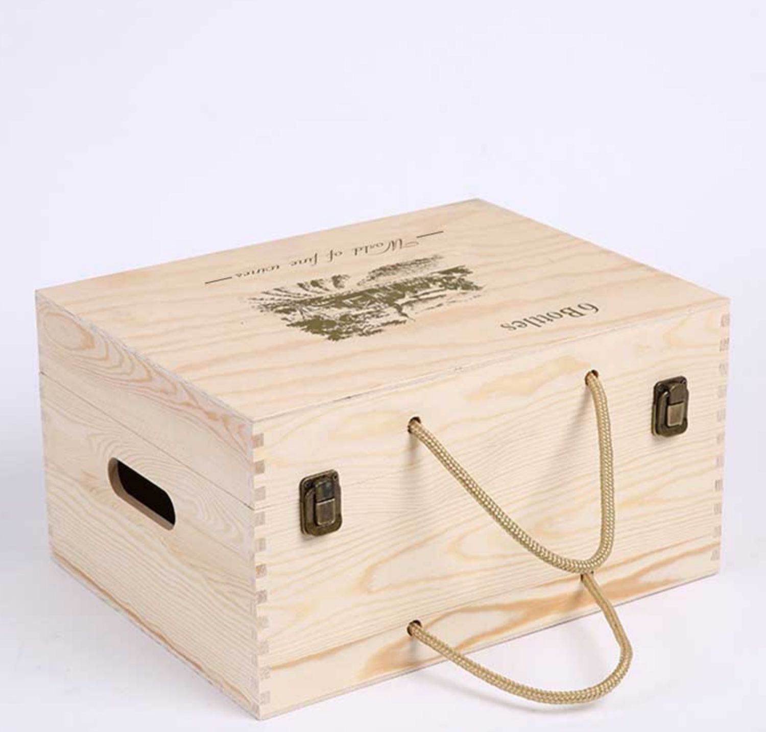 红酒包装礼盒红酒木盒红酒箱木箱六支装葡萄酒盒子6只红酒盒