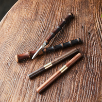 Black sandalwood pear flower wood stainless steel tea needle tea knife Puer tea black tea cake tea pry open kung fu tea ceremony accessories