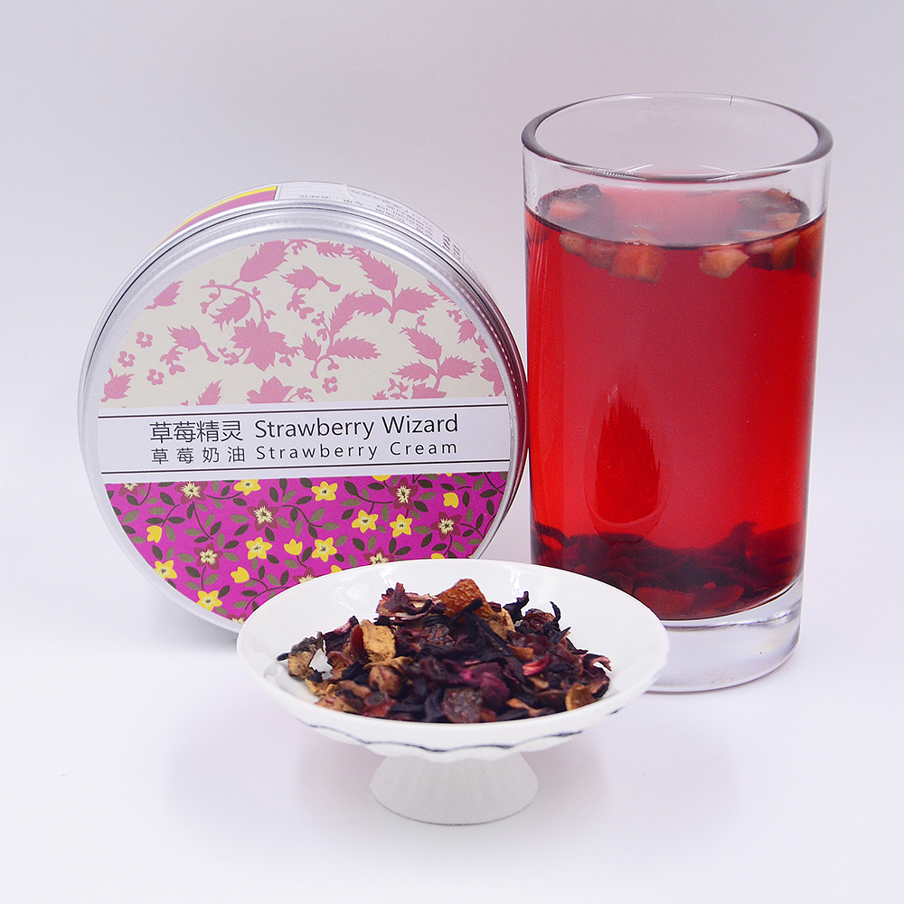 德国进口花果茶 草莓玫瑰果洛神花茶 茗茗纪德式茶货铺 草莓精灵_7折
