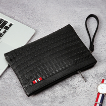 Hong Kong ghost head pattern mens clutch New clutch street leather wrist bag envelope bag mens bag
