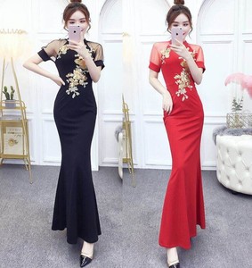 Cheongsam Elegant Fishtail Fashionable New Chinese Style Dresses