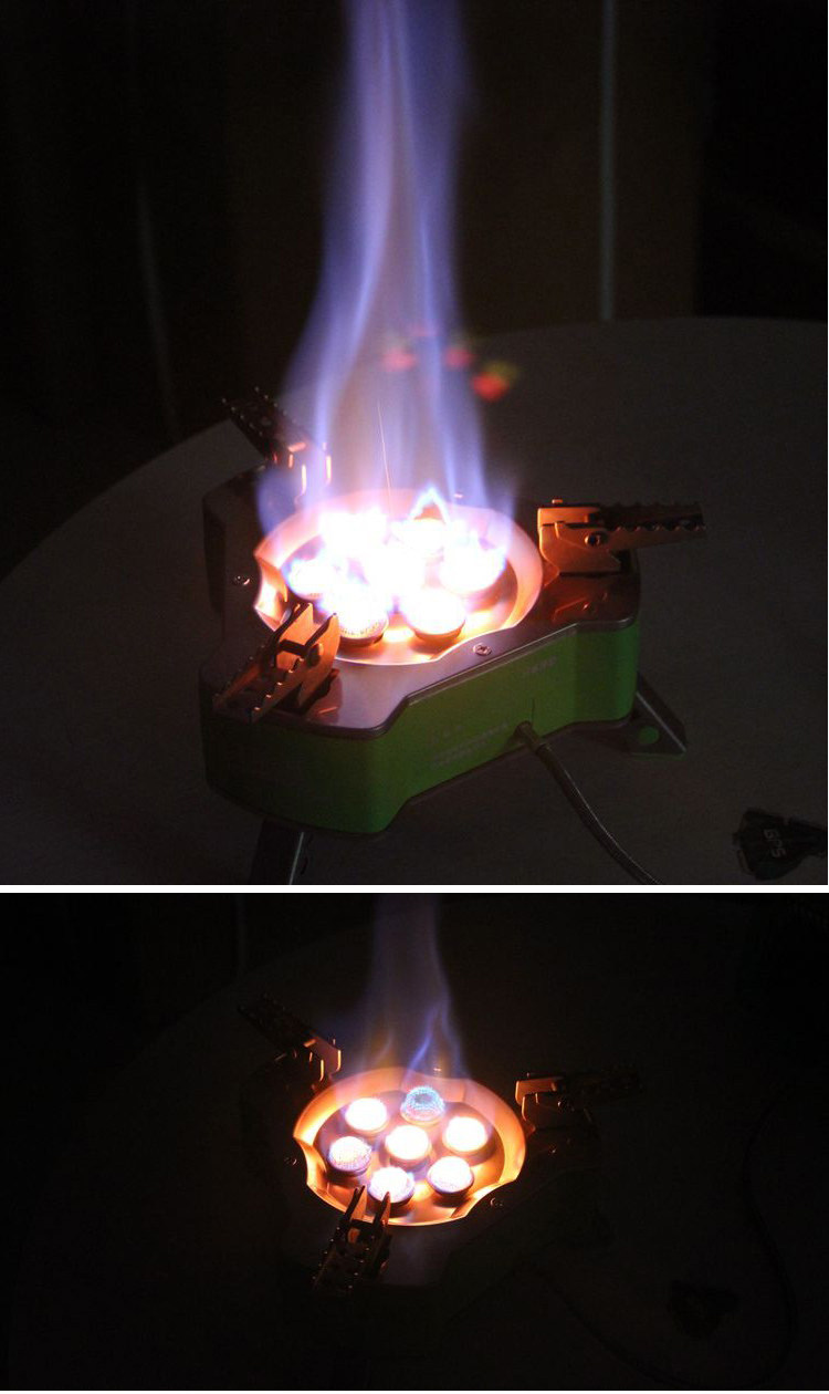 兄弟brs-71七星炉卡式猛火防风煤气野餐户外炉灶团队自驾野炊炉具