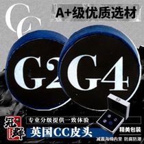 British cc billiard cue leather head small head snooker gun head black eight billiards black 8 club billiard accessories supplies