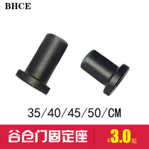 American barn door hanging rail pipe clamp door fittings sprayed frosted bushing