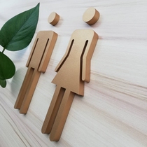 Creative toilet door plate custom acrylic sign men and women toilet sign toilet sign