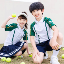 Graduation Photos Kindergarten Garden Suit Summer Suit Short Sleeve Blouses Elementary School Kids School Uniform Sports Children Class First Grade