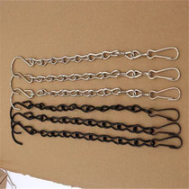 Single eight black chain 2 0MM black chain metal chandelier tag chain door tag chain tag chain