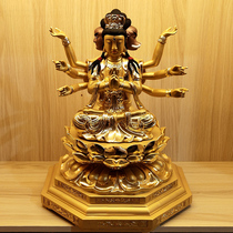 Cinnamomum camphor wood carving Buddha statue Dou Yuanjun Fighting mother Taoist God Buddha Yuanming Dom Tianzun