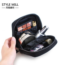 Mini cosmetic bag female portable small travel simple tarpaulin cosmetics lipstick sanitary napkin cotton storage