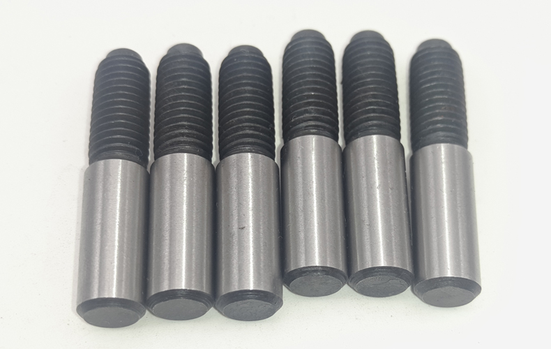 螺尾锥销gb881热处理磨光锥销45#钢定位销子高强度外螺纹锥销 ￠4