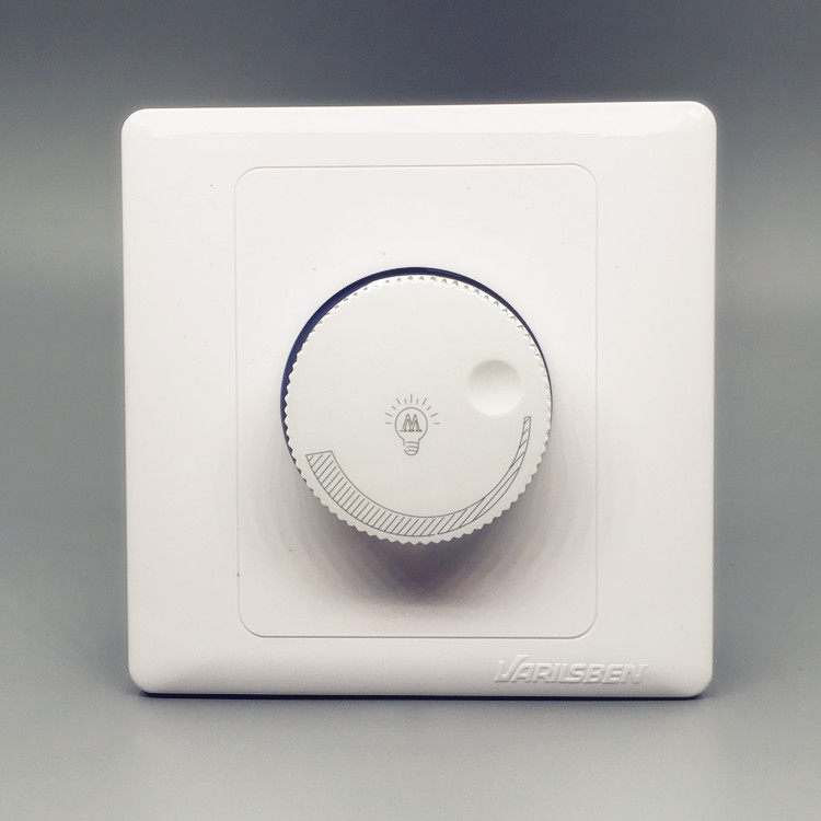 华意松本k5.0调光开关 灯光灯泡亮度旋钮控制调节器面板 暗装86型_双