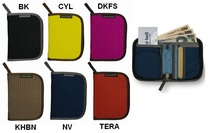 (Stoke grocery store) Montbell 1123767 Zip Wallet full open zipped wallet