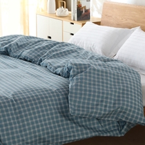Clear cabin Immaculate Pure Cotton Linen Single Piece Total Cotton Single Double Quilt Cover 1 5m1 8m Student Dormitory Bedding bedding