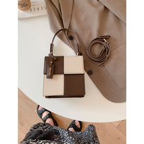 Micocah color color checkerboard bag 2021 new small bag retro small square bag female shoulder crossbody original