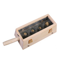 Pure solid wood long wood 4-column 4-hole contact pin-type moxibustion box wood warm moxibustion device Avelvet with moxibustion