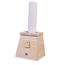 Solid wood made of 4cm large eye single hole thunder Moxibustion Moxibustion box 3 5 coarse Ai strips warm moxibustion instrument Moxibustion Instrument for moxibustion