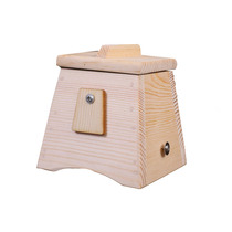 Moxibustion box wood single-hole with moxibustion box wood single-inserted wood warm moxibustion device 1-needle Ai-bar box Amoxibustion jar