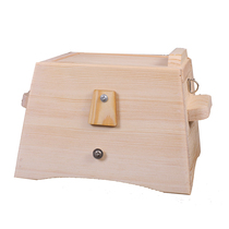 Solid wood Wooden Four Holes Great Moxibustion Box Home Four Columns Eivet Jars Woman Miyako Abdomen Moxibustion With Back Chest