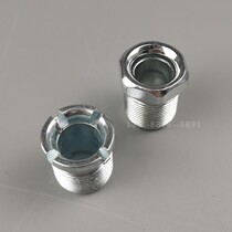 Mine explosion-proof Bell mouth locomotive light Main Command switch compression nut metal iron slotted horn mouth 24*1 5