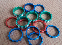 Handling of colored aluminum alloy CNC Plum Shaped Washers Bike Shock Absorbing bowl Group front fork gasket cushion ring 5MM