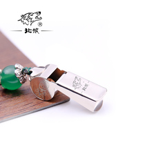 North wolf outdoor training treble distress pure copper metal whistle childrens necklace pendant can blow whistle custom 0610