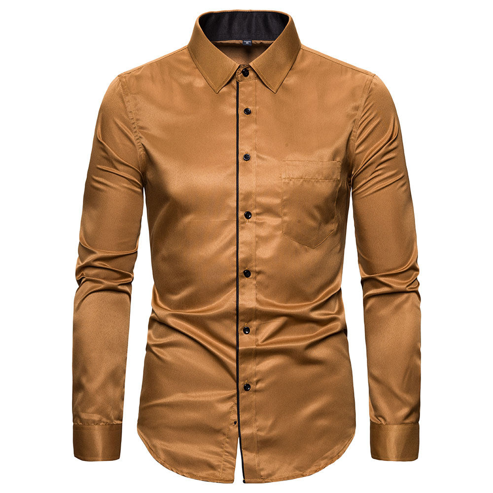 2020秋季新款男士长袖拼色衬衫 1811b c19 p30