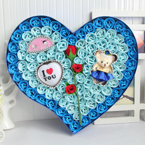 Cartoon rose soap flower gift box Tanabata Valentines Day Christmas Tanabata Creative gift Birthday gift