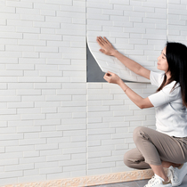 Self-adhesive 3d Solid background wall sticker room Bedroom Foam Brick Sticker Wall Waterproof Wallpaper Hotel Wall paper