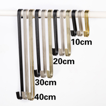 Clothing store S hook Gold hook hanging clothes hanger hook s-type stainless steel hook Extended hook pants hook hook