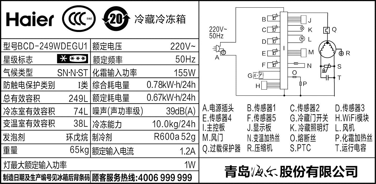 haier/Сbcd249wdegu