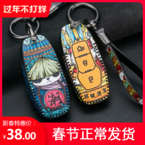 Guochao Ford Forrest Fox key set Wing Beaumont Diou Rui Ji Wing Tiger Carnival Car shell bag buckle