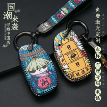 Suitable for modern car keychain Langdong famous map ix25 lead ix35 Yuedong Rena Tucson key set National tide