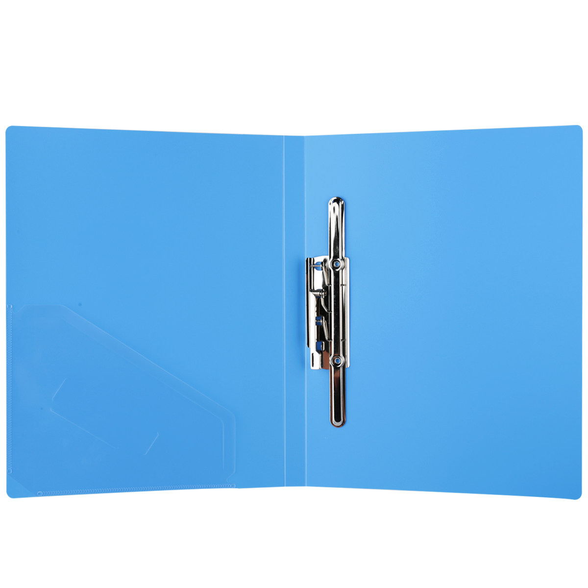 得力5348 文件夹 8寸长押夹夹 插袋 a4 18mm 单夹文件夹 资料夹